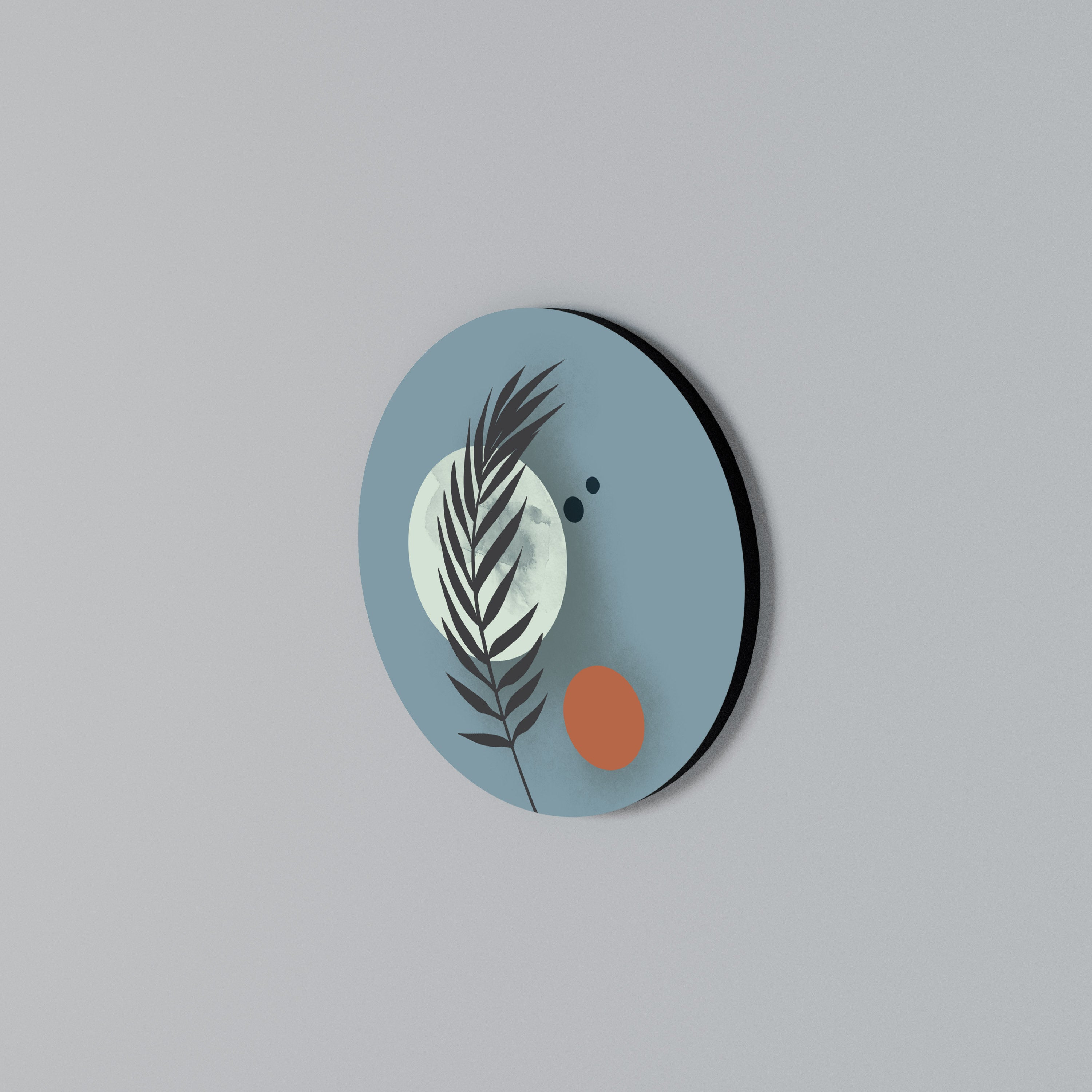 TIME FOR PLANTS Round Wall Art