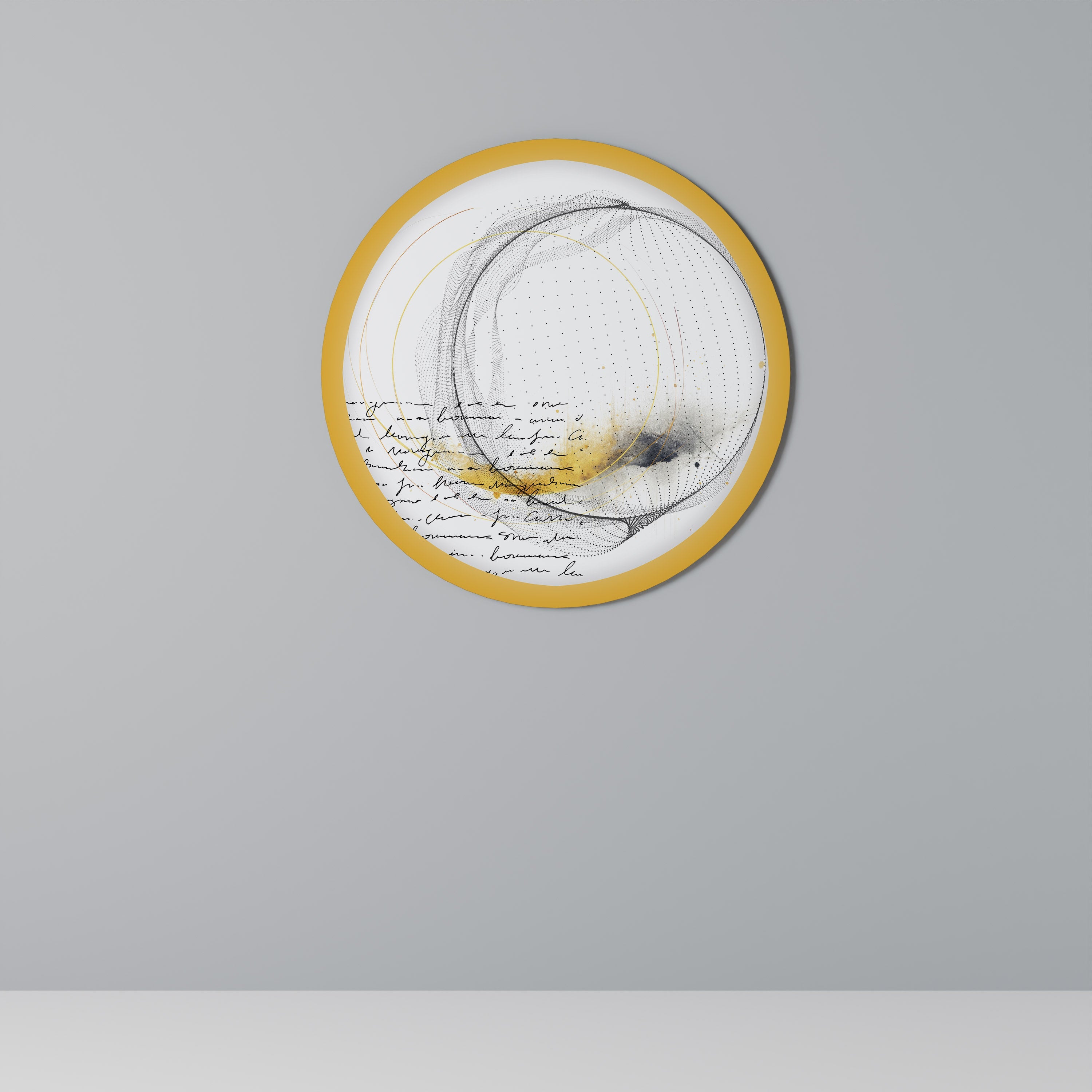 VORTEX OF CREATIVITY Runde Wanddekoration Ø 69 cm