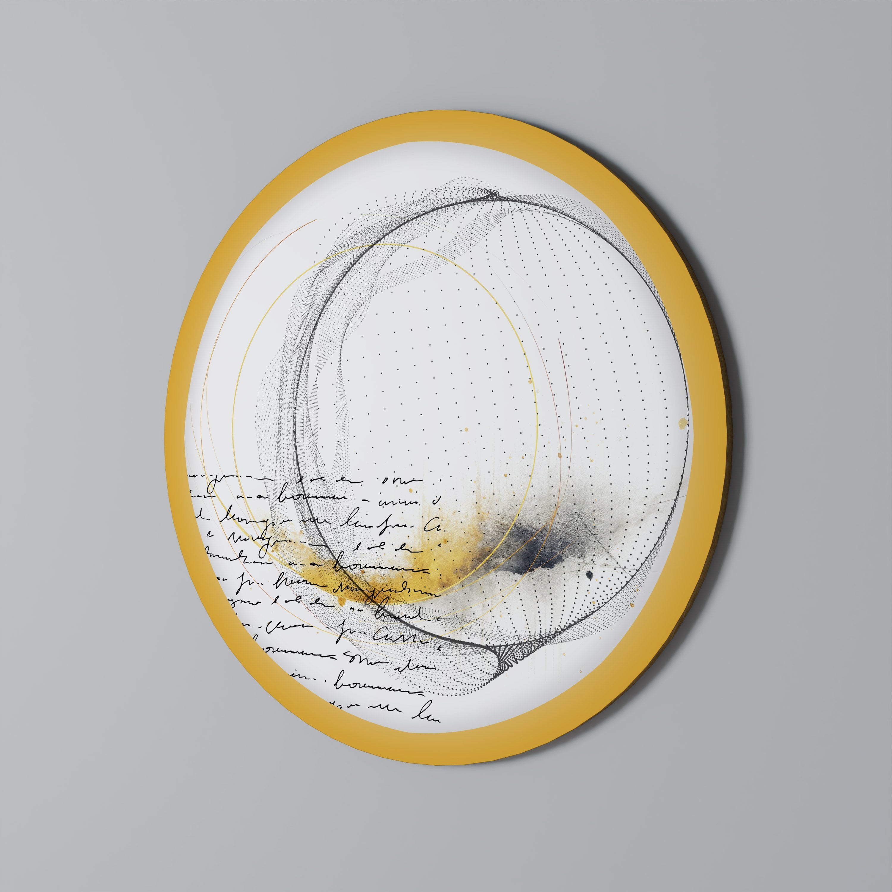 VORTEX OF CREATIVITY Runde Wanddekoration Ø 69 cm