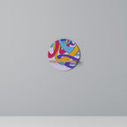 COLOR STREAM Rundes Kunstregal in Eiche-Optik