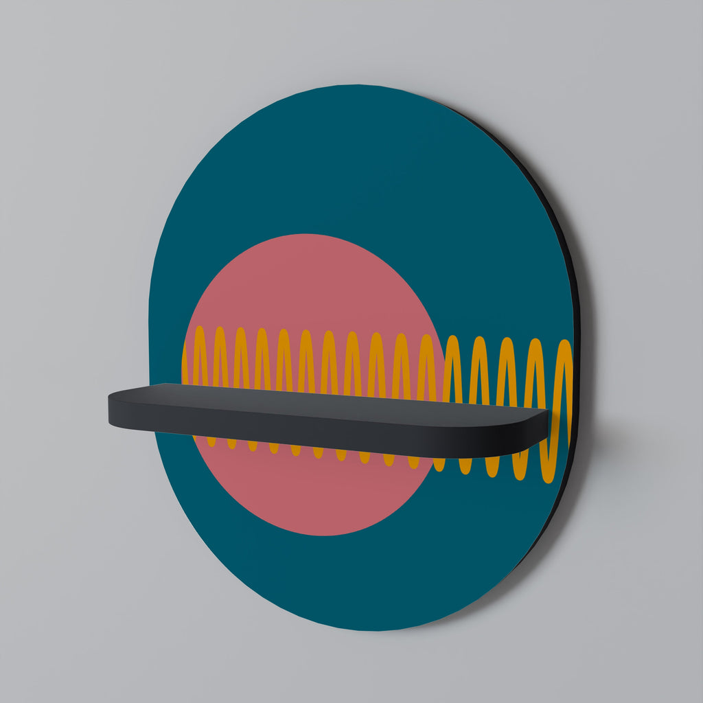 SOUND SOURCE Ovales Kunstregal in Schwarz