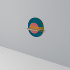 SOUND SOURCE Ovales Kunstregal in Eiche-Optik