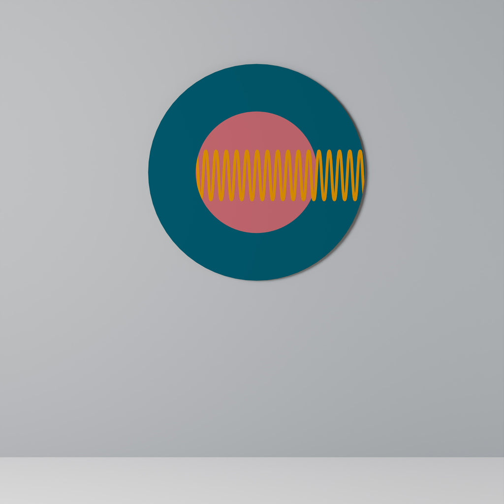 SOUND SOURCE Runde Wanddekoration Ø 69 cm