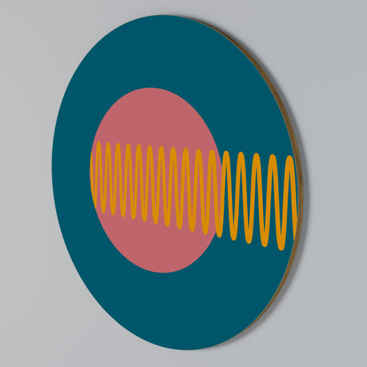 SOUND SOURCE Rundes Wandbild