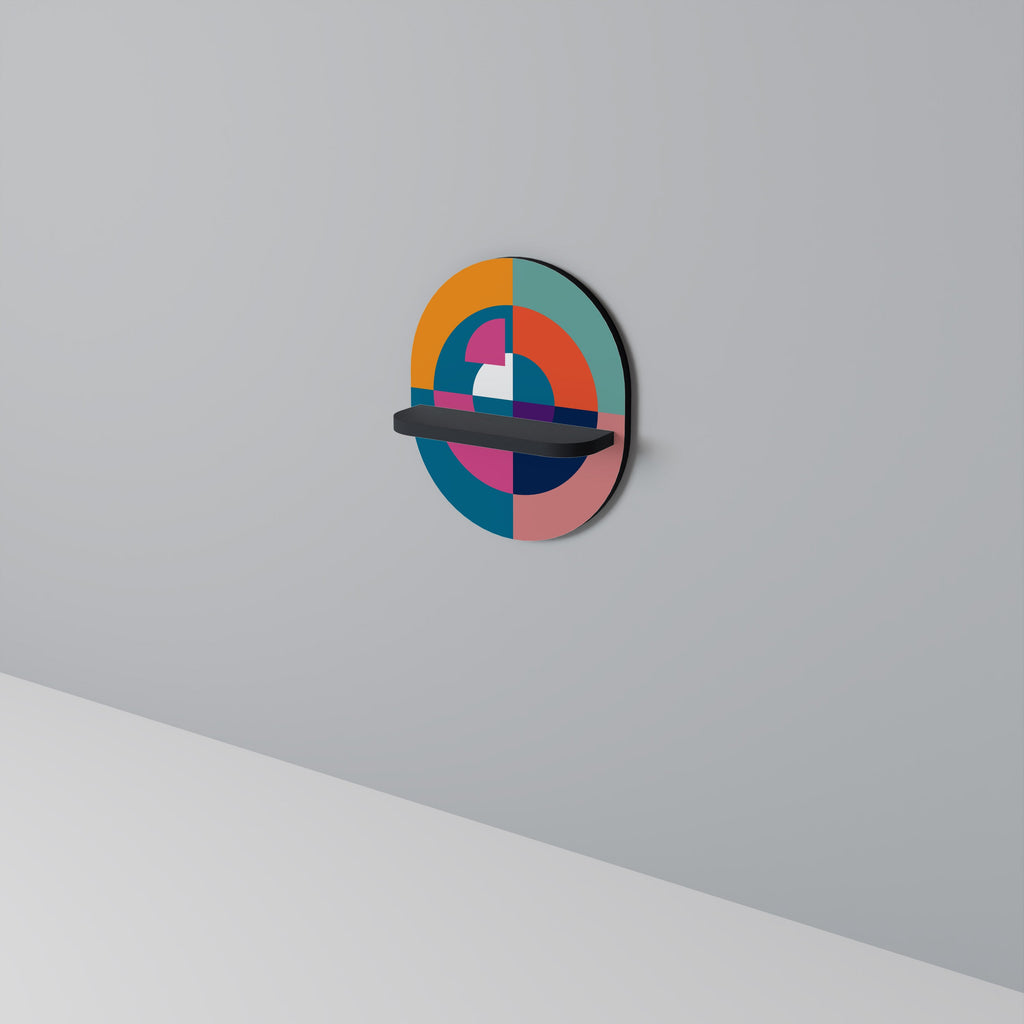 CREATING TOGETHER Ovales Kunstregal in Schwarz