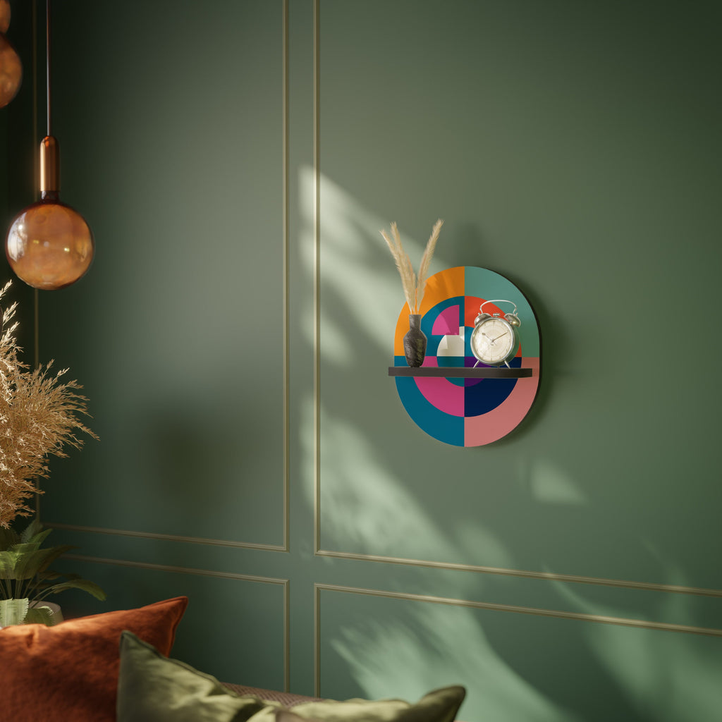 CREATING TOGETHER Ovales Kunstregal in Schwarz