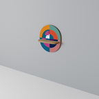 CREATING TOGETHER Ovales Kunstregal in Eiche-Optik