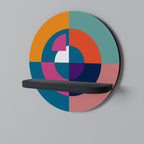 CREATING TOGETHER Rundes Kunstregal in Schwarz