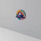 CREATING TOGETHER Rundes Kunstregal in Schwarz