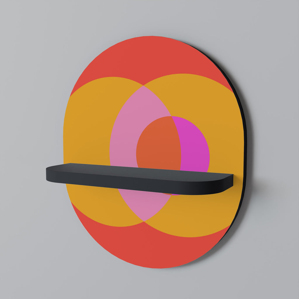 SOUL BROTHERHOOD Ovales Kunstregal in Schwarz