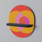 SOUL BROTHERHOOD Ovales Kunstregal in Schwarz