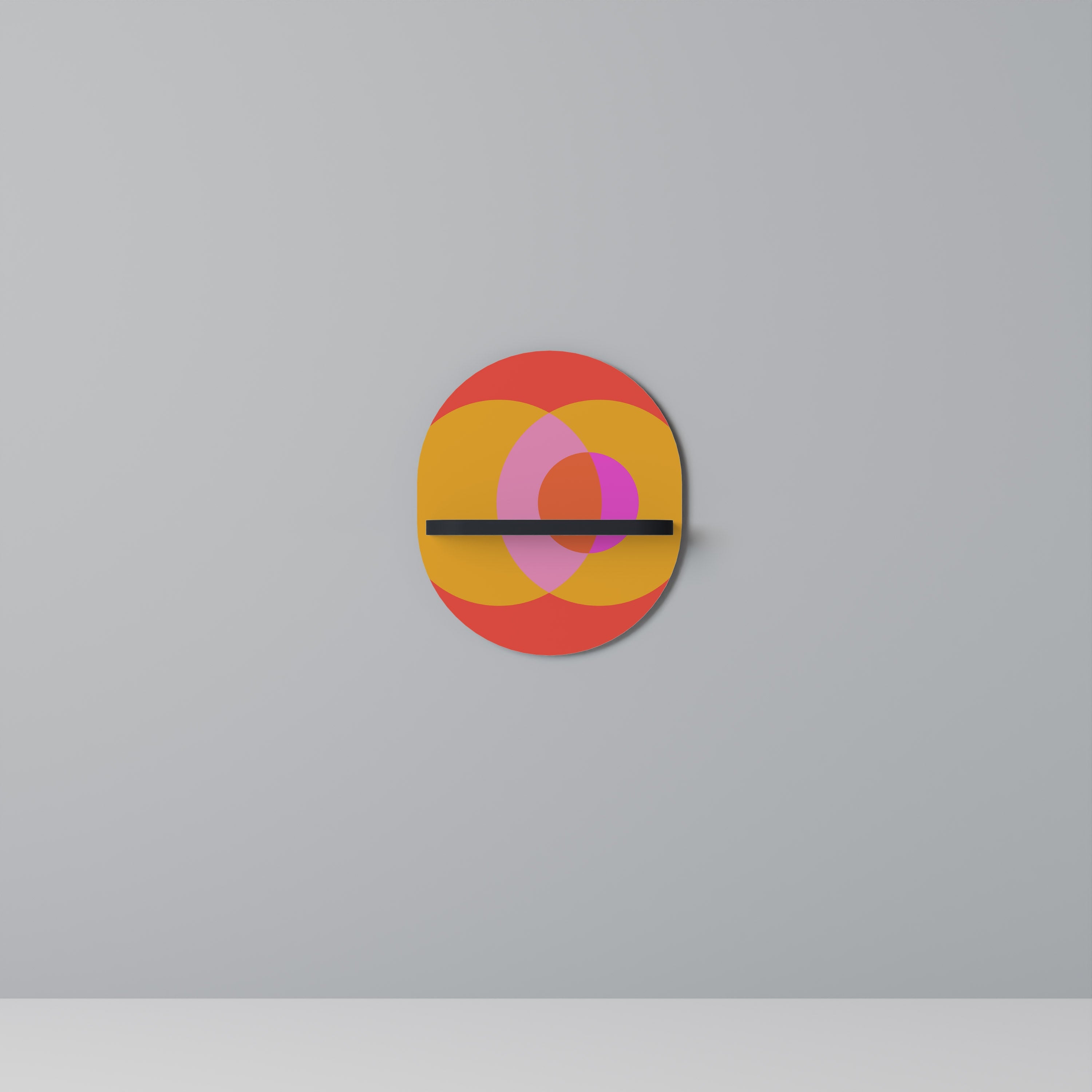 SOUL BROTHERHOOD Ovales Kunstregal in Schwarz