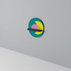 SPIRITUAL SUPPORT Ovales Kunstregal in Schwarz