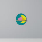 SPIRITUAL SUPPORT Ovales Kunstregal in Eiche-Optik