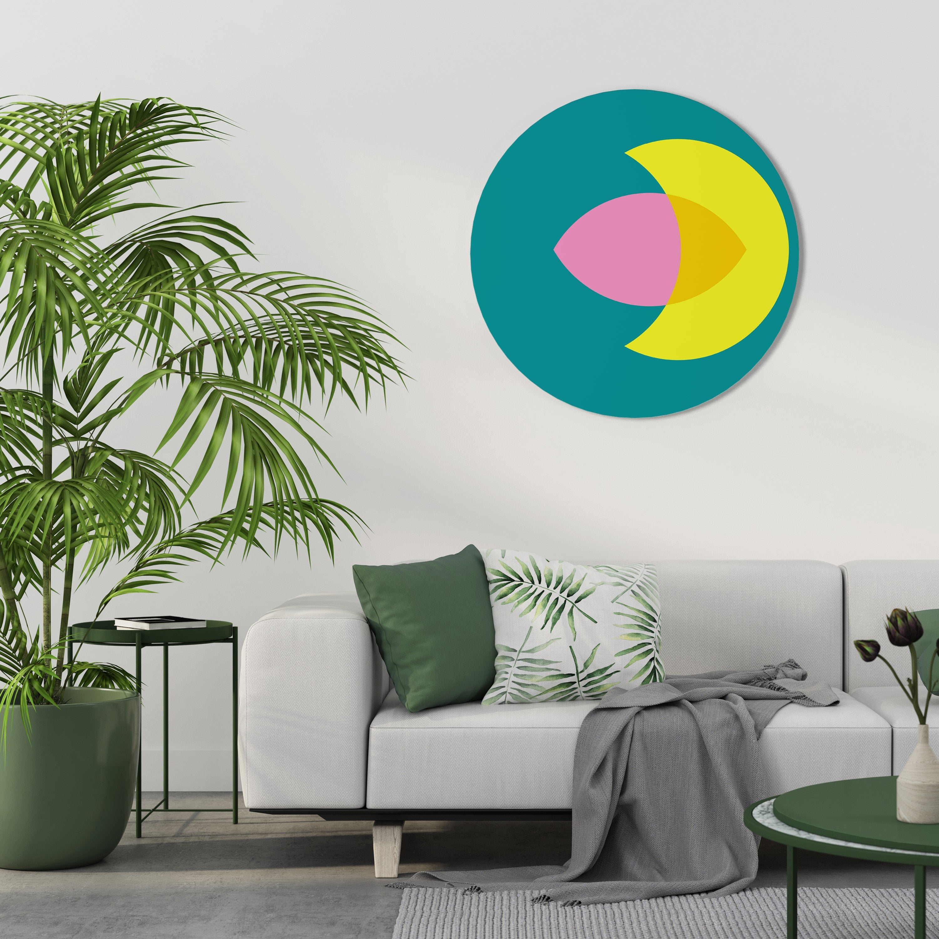 SPIRITUAL SUPPORT Runde Wanddekoration Ø 69 cm