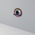 FANTASY EYE Rundes Kunstregal in Schwarz