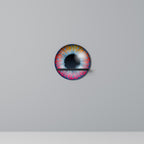 FANTASY EYE Rundes Kunstregal in Schwarz