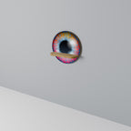 FANTASY EYE Rundes Kunstregal in Eiche-Optik