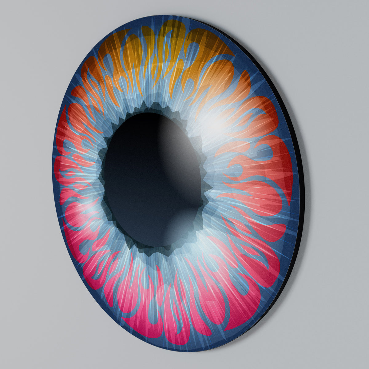 FANTASY EYE Rundes Wandbild