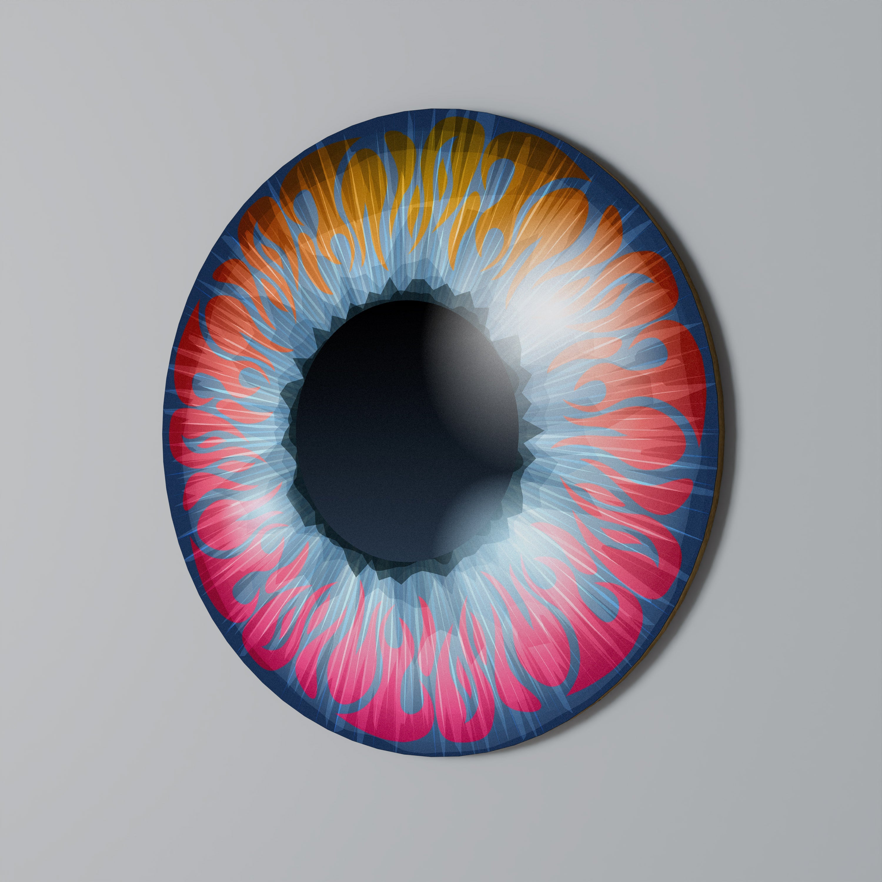 FANTASY EYE Runde Wanddekoration Ø 69 cm