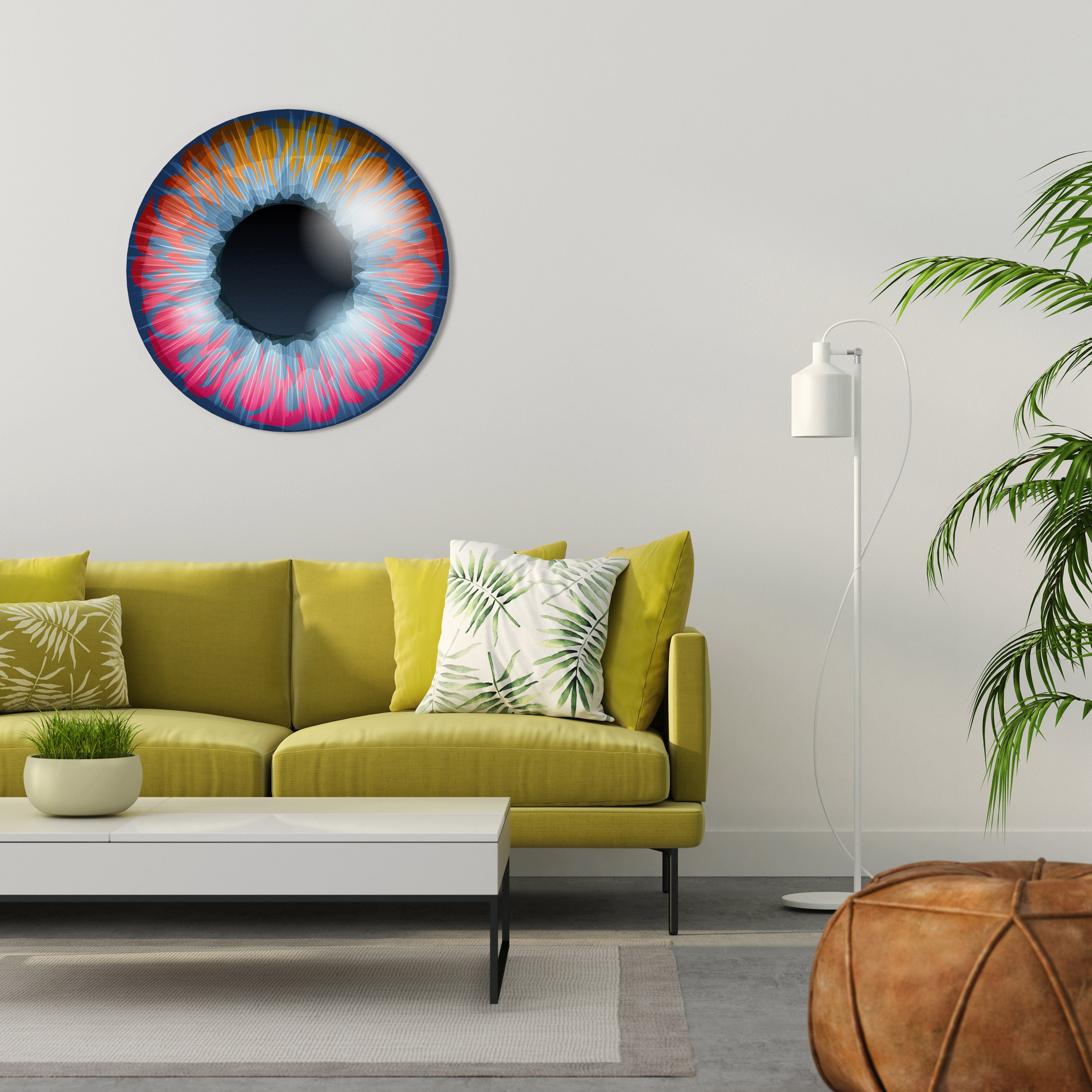 FANTASY EYE Runde Wanddekoration Ø 69 cm