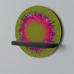 EXPLOSION ESSENCE Rundes Kunstregal in Schwarz