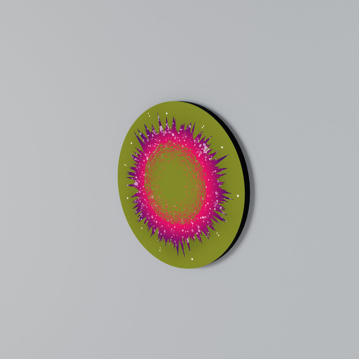 EXPLOSION ESSENCE Rundes Wandbild