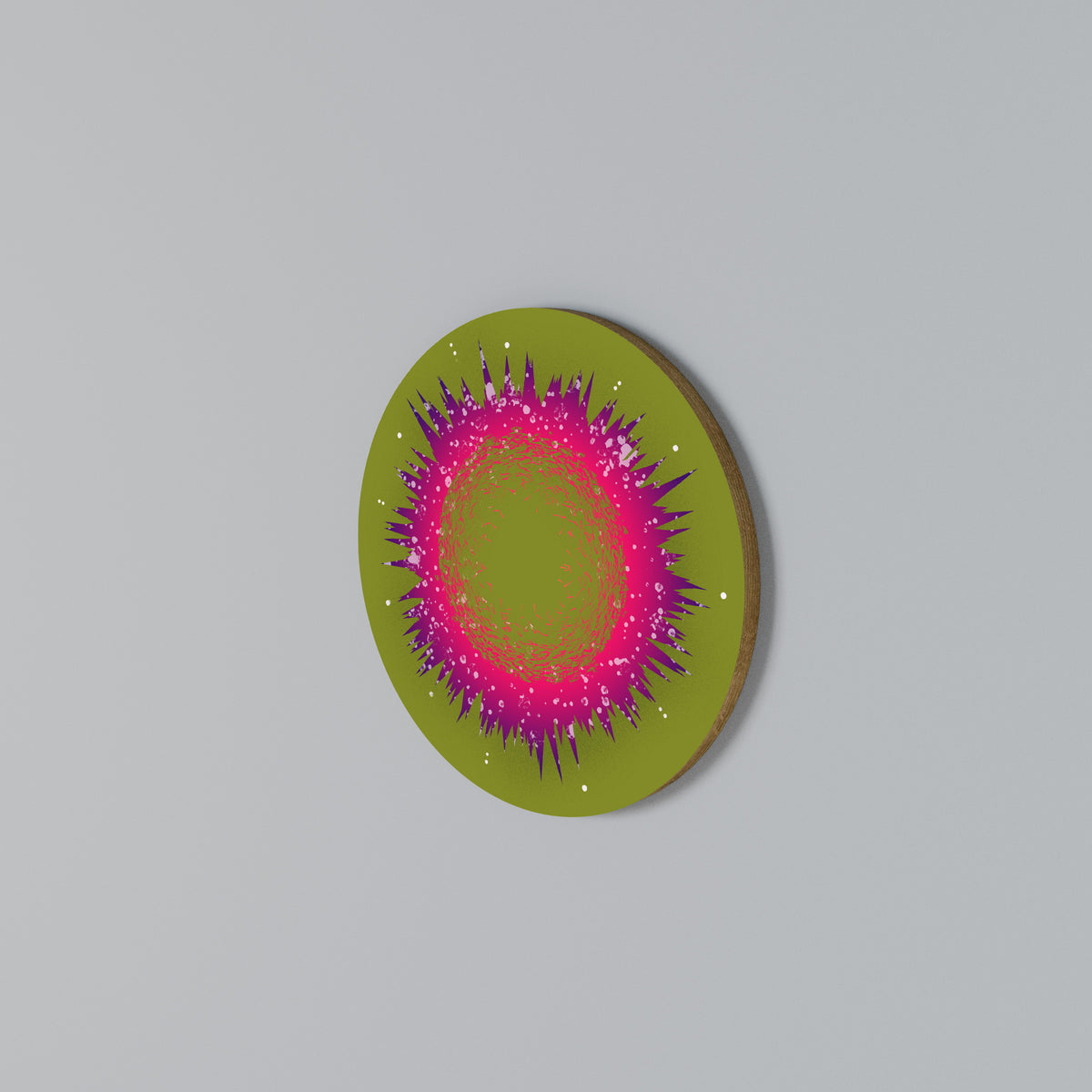 EXPLOSION ESSENCE Rundes Wandbild