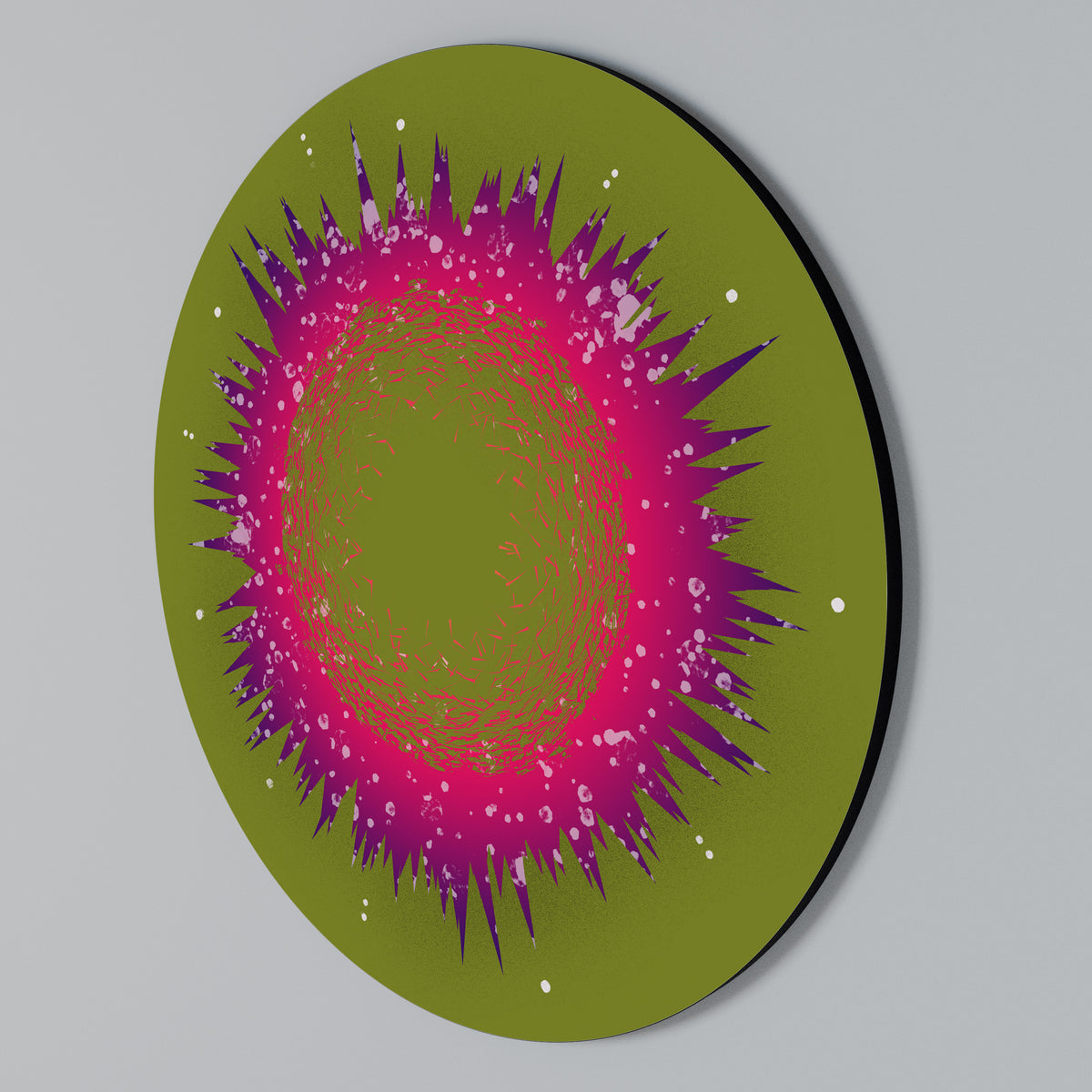 EXPLOSION ESSENCE Rundes Wandbild