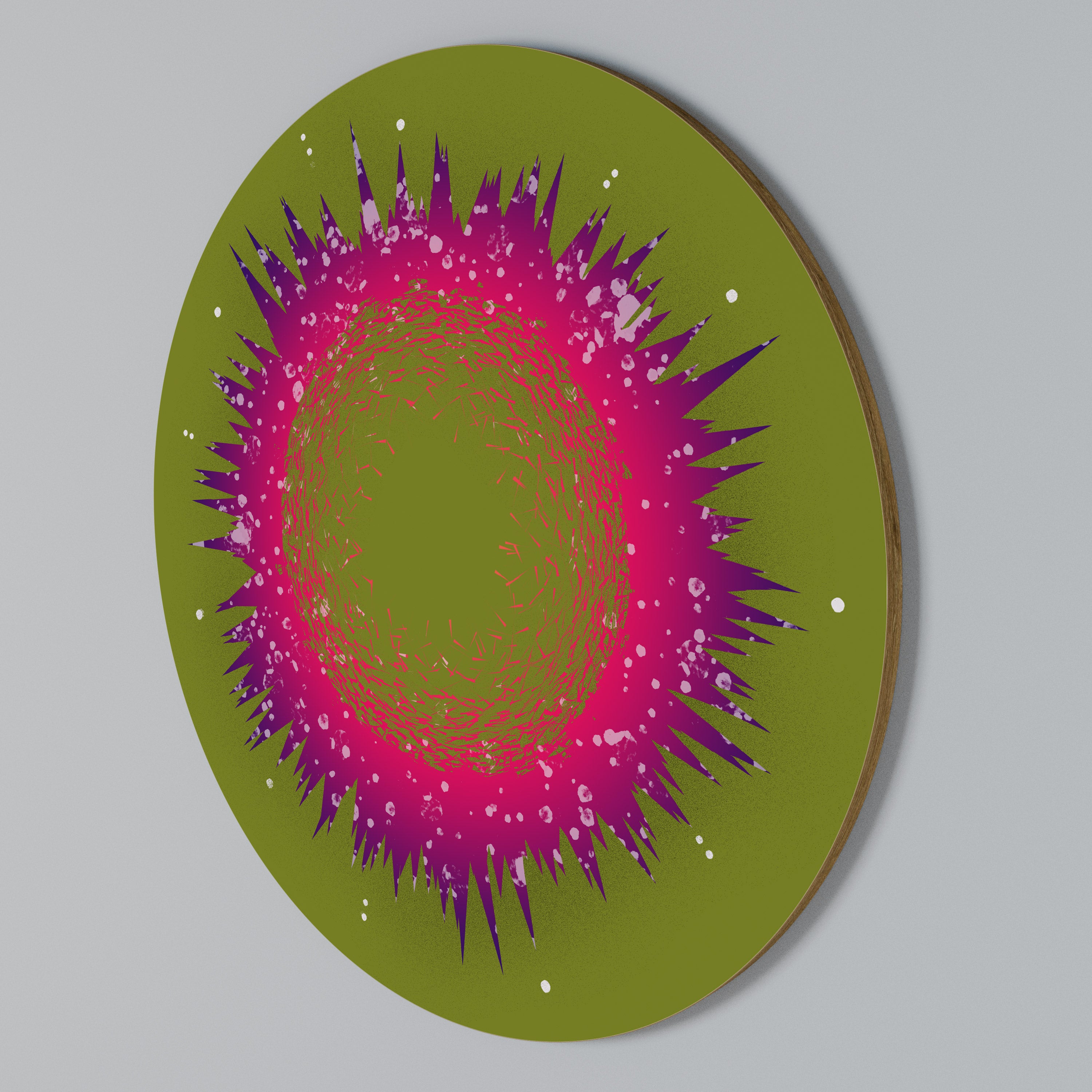 EXPLOSION ESSENCE Rundes Wandbild