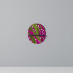 ENCHANTED TIGER Ovales Kunstregal in Schwarz