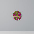 ENCHANTED TIGER Ovales Kunstregal in Eiche-Optik