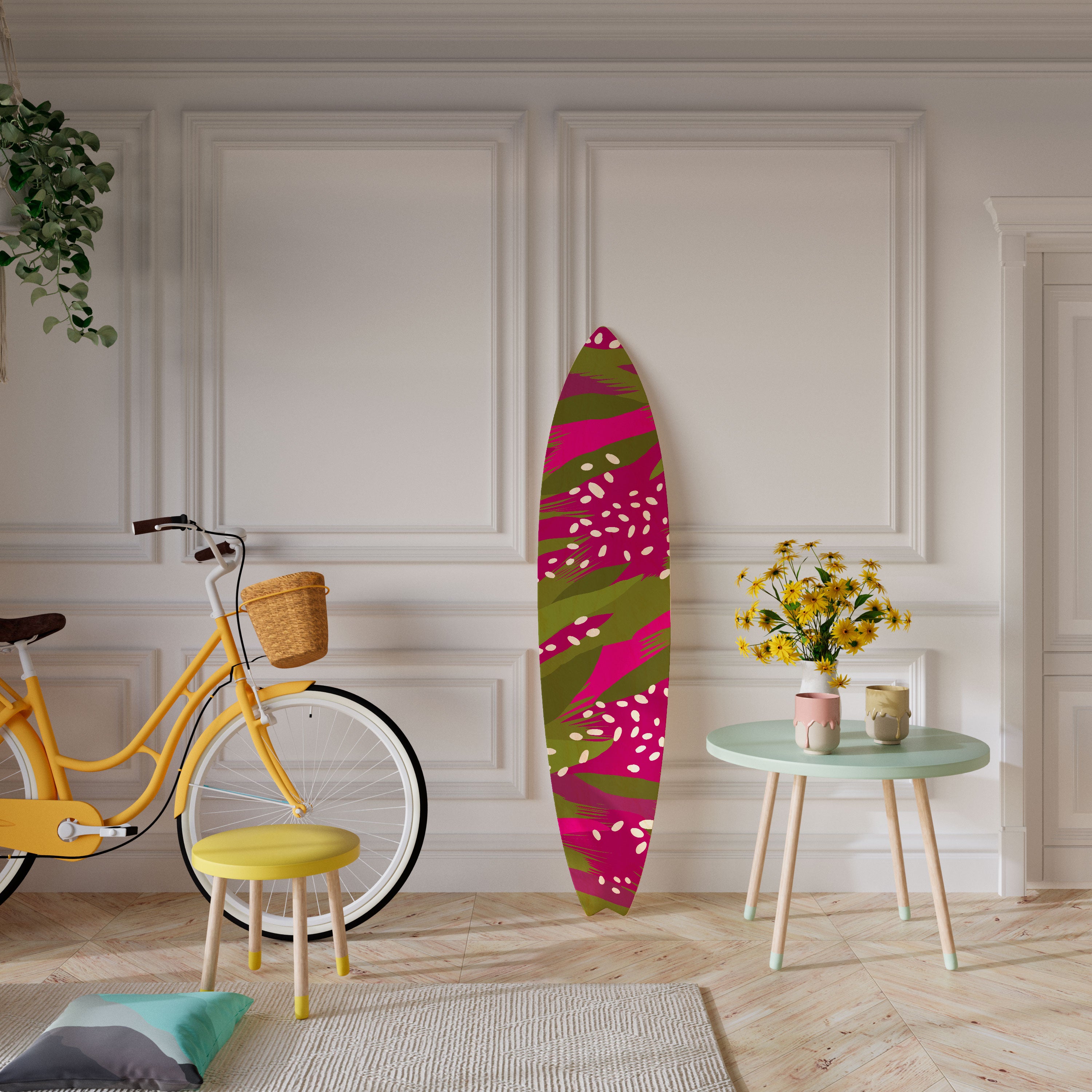 ENCHANTED TIGER Deko-Surfboard