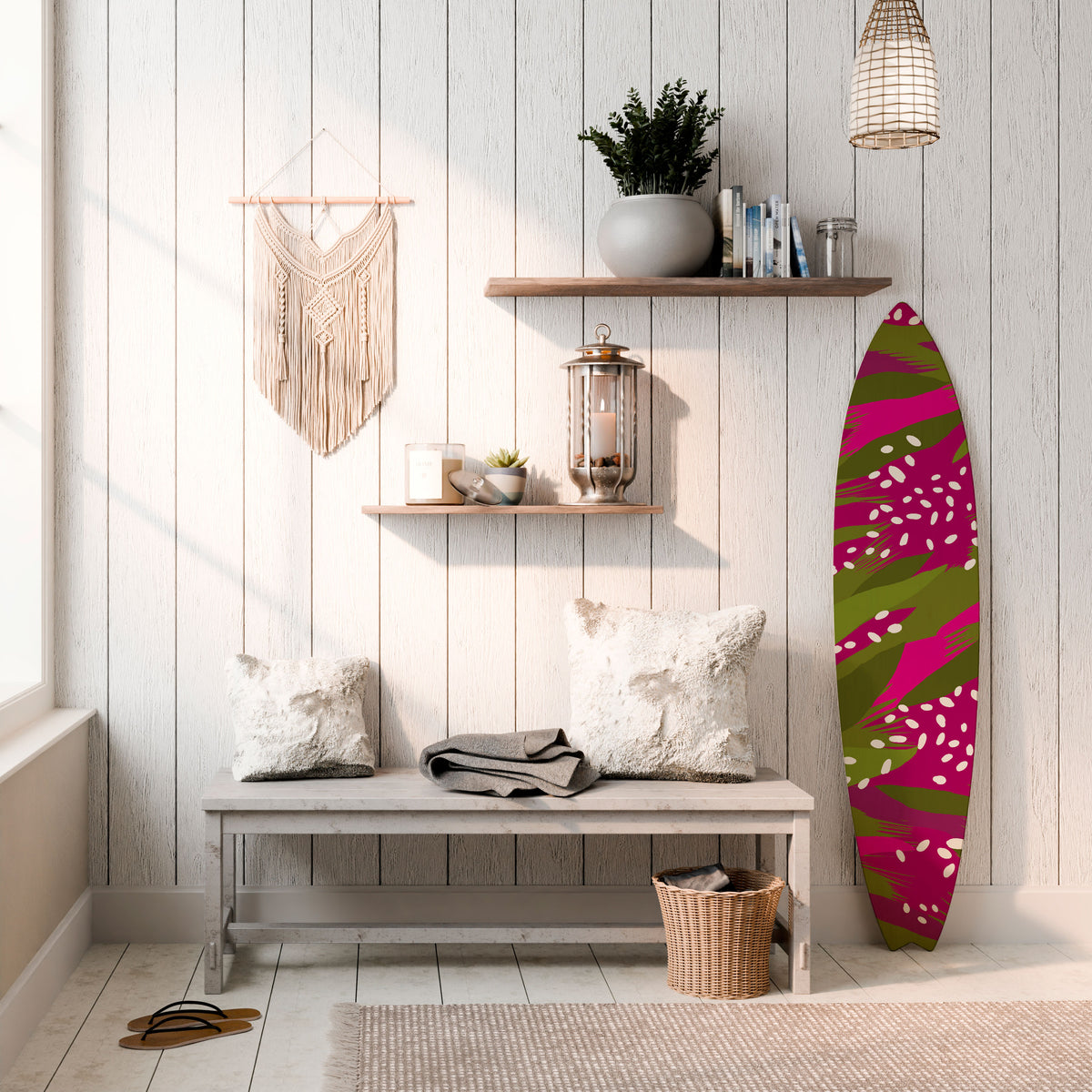 ENCHANTED TIGER Surfboard Decorative Panel