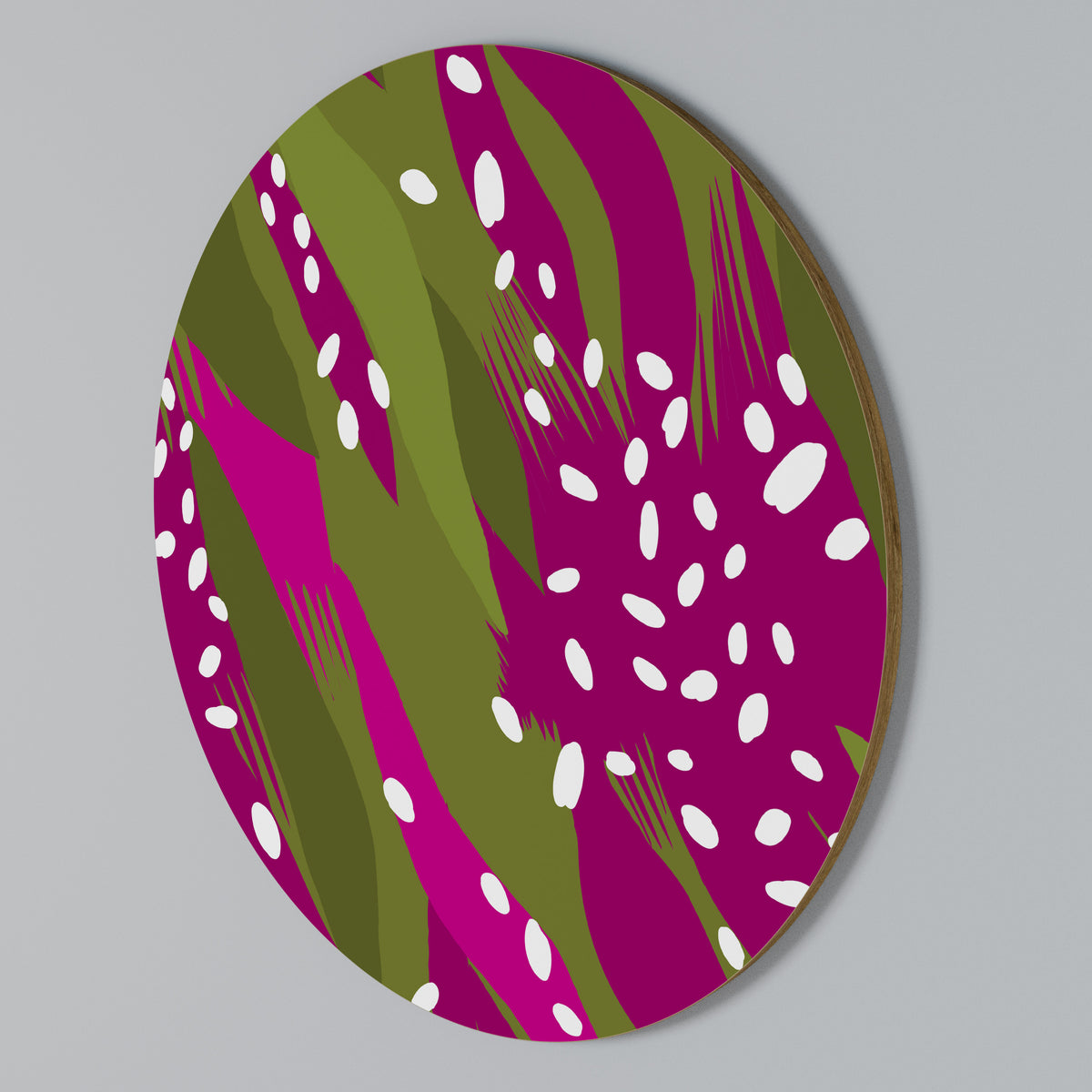 ENCHANTED TIGER Rundes Wandbild