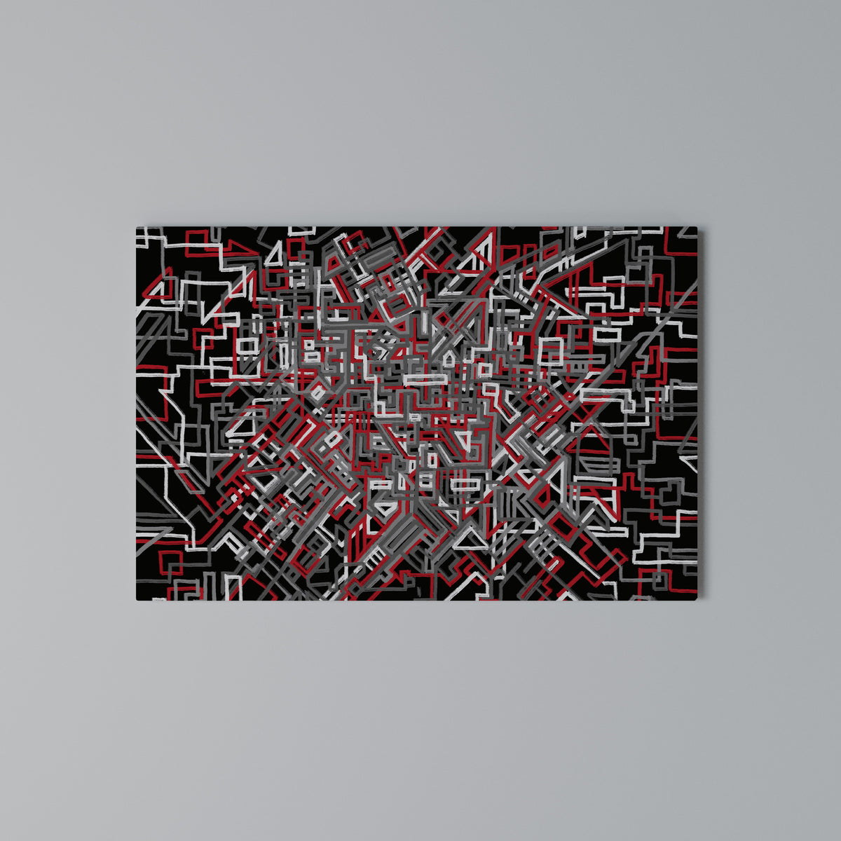 BROKEN LINES Horizontal Canvas Print