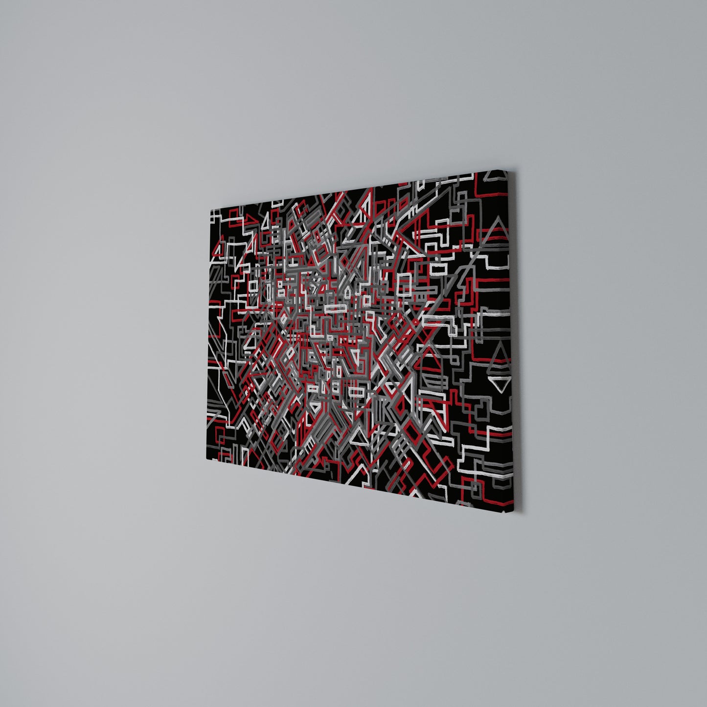 BROKEN LINES Horizontal Canvas Print