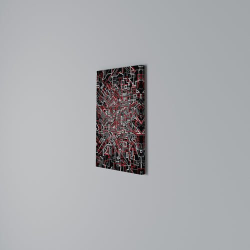 BROKEN LINES Vertical Canvas Print