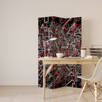 BROKEN LINES Dekorativer Paravent - 3-teilig