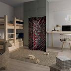 BROKEN LINES Dekorativer Paravent - 3-teilig