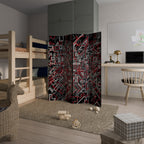 BROKEN LINES Dekorativer Paravent - 4-teilig