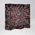 BROKEN LINES Dekorativer Paravent - 5-teilig