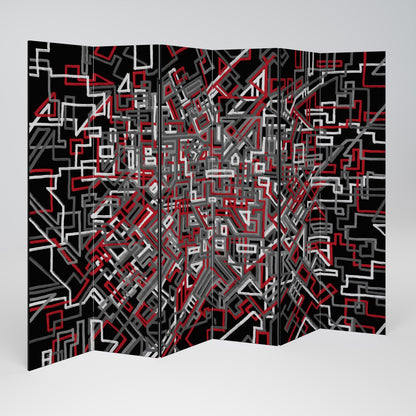 BROKEN LINES 6-Panel Room Divider