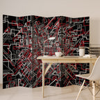 BROKEN LINES Dekorativer Paravent - 6-teilig