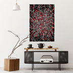 BROKEN LINES Selbstklebendes Poster - Hochformat