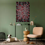 BROKEN LINES Selbstklebendes Poster - Hochformat