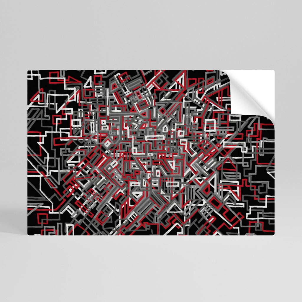 BROKEN LINES Selbstklebendes Horizontal-Poster