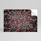 BROKEN LINES Selbstklebendes Horizontal-Poster