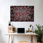 BROKEN LINES Selbstklebendes Horizontal-Poster