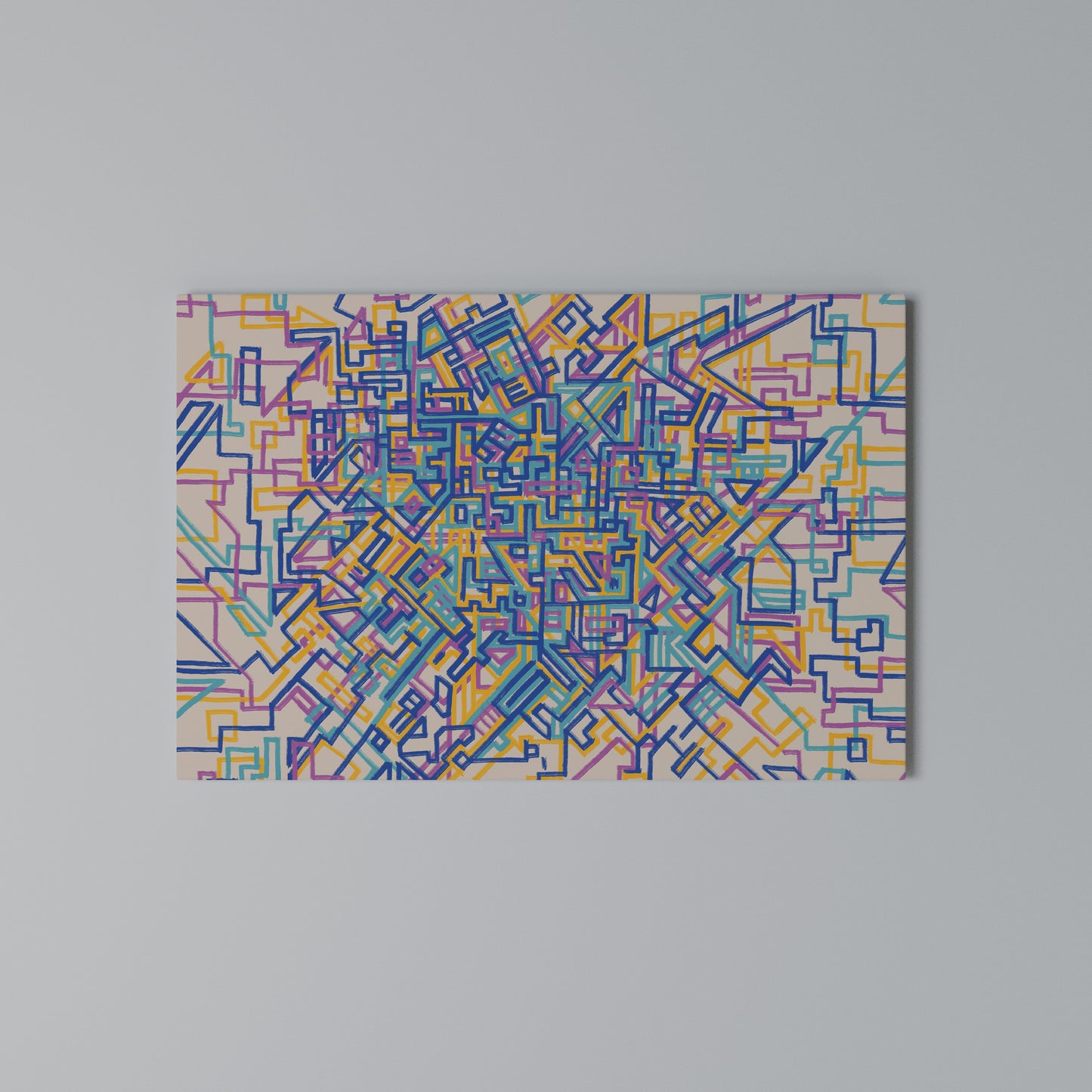 MEMORIES MAP Horizontal Canvas Print